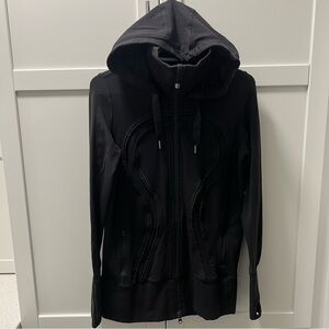 LULULEMON Stride Jacket with Double Ruffled Front Logo-Hooded and High Collared